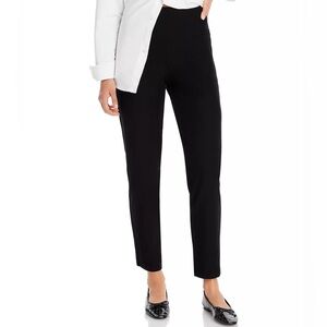 Eileen Fisher black slim fit pull on pants, size medium